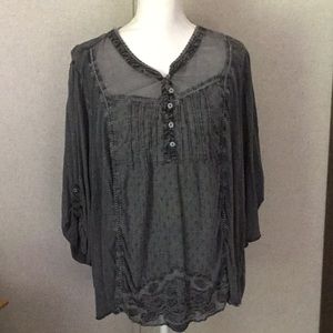 Vintage America soft grey high-low top size 3 XL